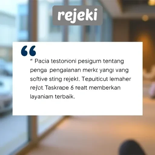 Testimoni Pengguna tentang Pengalaman di Situs Rejeki